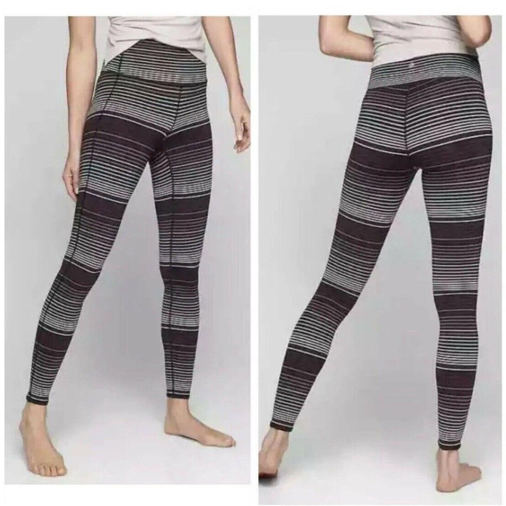 Athleta High Rise Expanse Stripe Leggings Size M